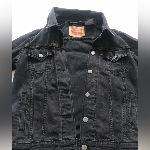 Levi’s Denim Small Black Jacket - Picture 5 of 6